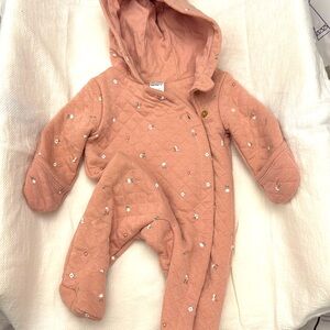 Carters baby hooded jumpsuit